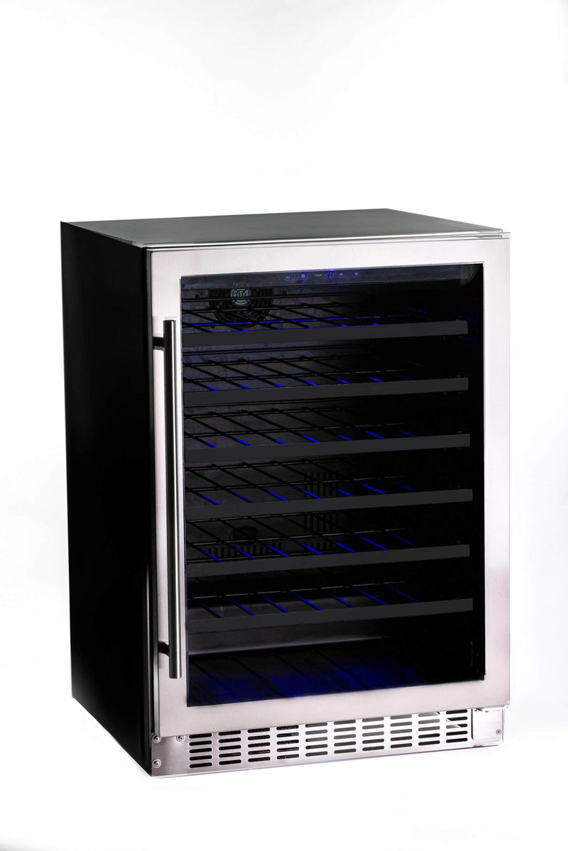 Azure ‘24” Standard Height Wine Center with Stainless Trim Glass Door- [A224WC-S]
