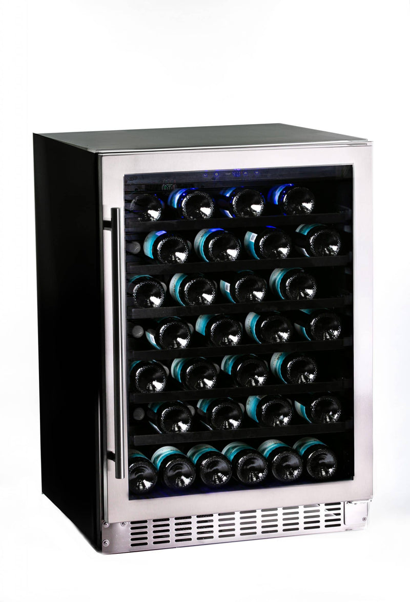 Azure ‘24” Standard Height Wine Center with Stainless Trim Glass Door- [A224WC-S]