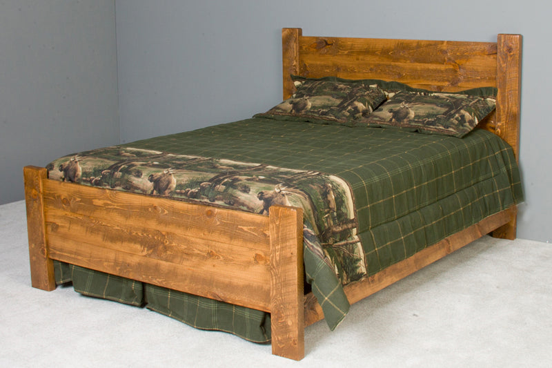 Viking Log Mustang Barnwood Bed