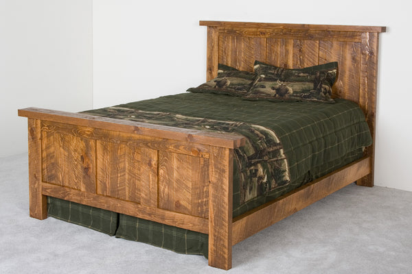 Viking Log Pioneer Barnwood Bed