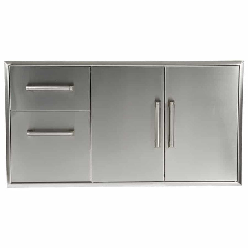 COYOTE Combination Storage: Two Drawer Cabinet & Double Access Doors - [CCD-2DC]