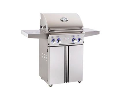 American Outdoor Grill L-Series 24-Inch Freestanding Propane Gas Grill W/ Rotisserie & Single Side Burner [24PCL]
