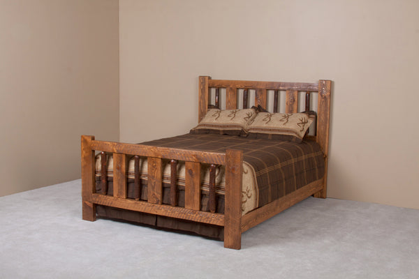 Viking Log Rustic River Sawtooth Hickory Bed