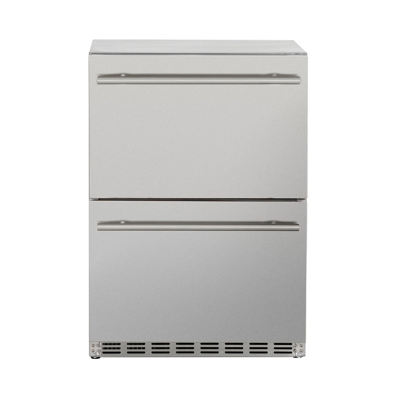 Summerset 24" 5.3c Deluxe Outdoor Rated 2-Drawer Refrigerator - [SSRFR-24DR2]