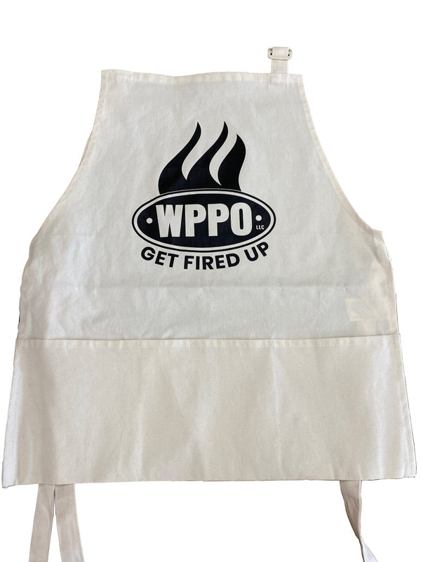 WPPO NEW Apron Black Embroidered - Adult Size [WKCA-BKE]
