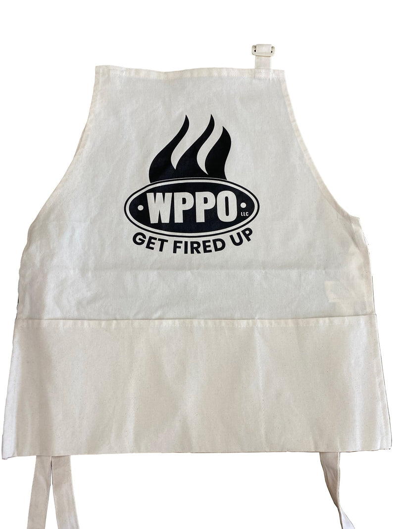 WPPO NEW Apron Black Embroidered - Adult Size [WKCA-BKE]